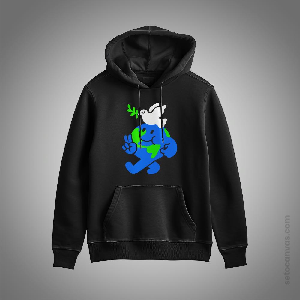 PEACE AND EARTH DESIGN BY - Hoodies