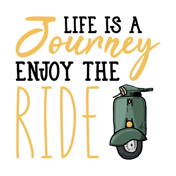 Life Is a Journey Enjoy the Ride Skateboard T-Shirt