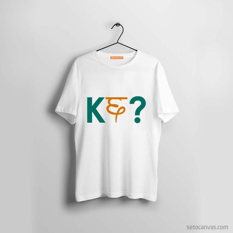 K CHA T Shirt Seto Canvas